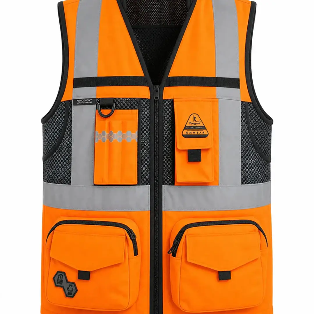 Chaleco Geólogo Peregrin N1 Phoenix Hombre Salmon HI VIS Premium 1