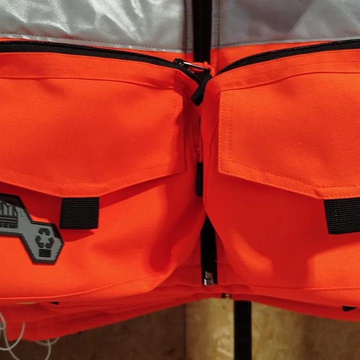 Chaleco Geólogo Peregrin N1 Phoenix Hombre Salmon HI VIS Premium 8