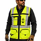 Chaleco Geólogo Peregrin N1 Phoenix Hombre AMarillo HI VIS Premium - Miniatura 4