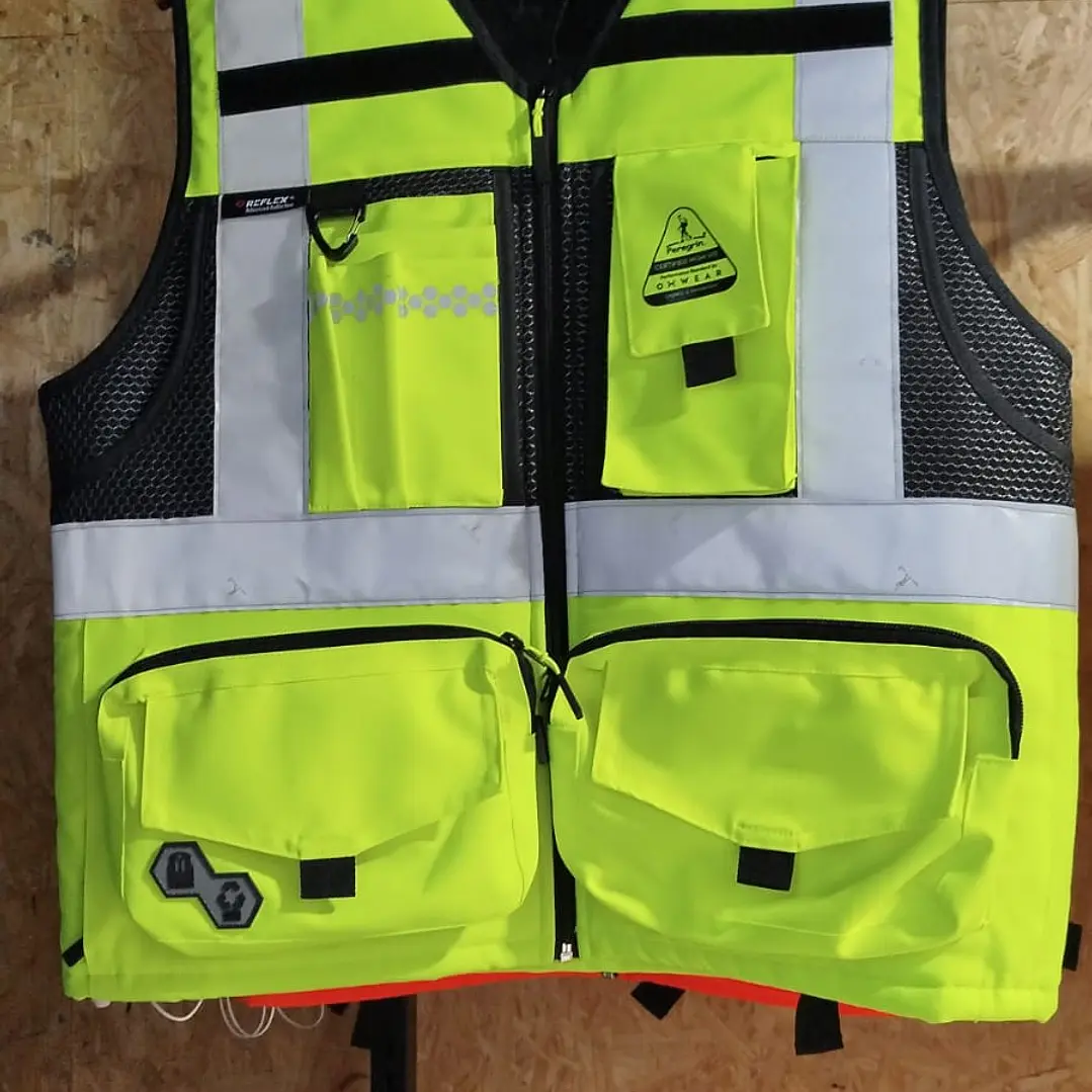 Chaleco Geólogo Peregrin N1 Phoenix Hombre AMarillo HI VIS Premium 6