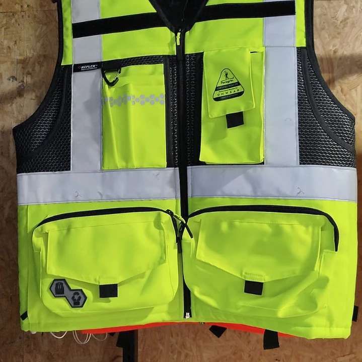 Chaleco Geólogo Peregrin N1 Phoenix Hombre AMarillo HI VIS Premium 6