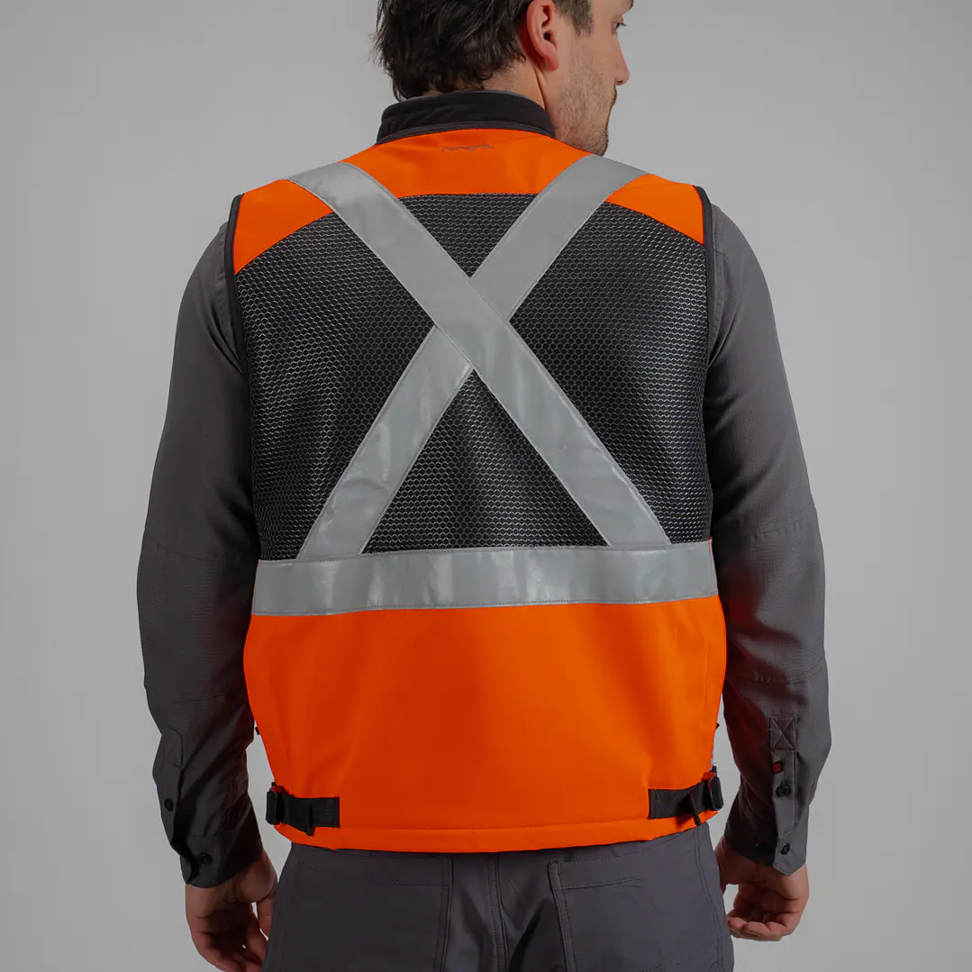 Chaleco Geólogo Peregrin N1 Phoenix Hombre Salmon HI VIS Premium 5