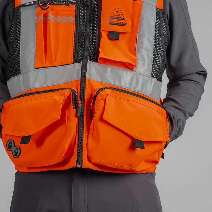 Chaleco Geólogo Peregrin N1 Phoenix Hombre Salmon HI VIS Premium 7