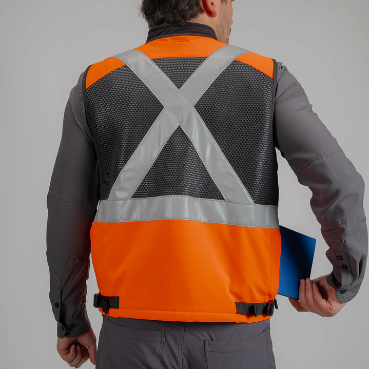 Chaleco Geólogo Peregrin N1 Phoenix Hombre Salmon HI VIS Premium 10
