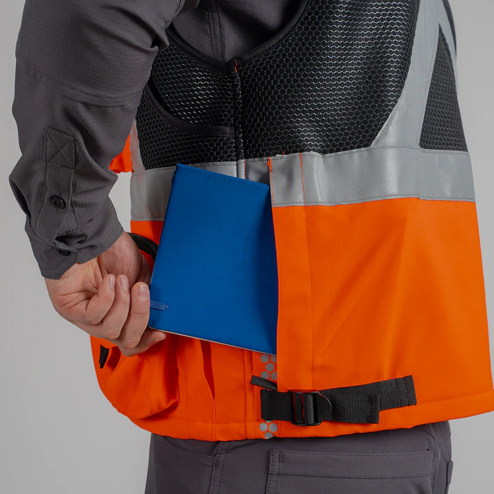 Chaleco Geólogo Peregrin N1 Phoenix Hombre Salmon HI VIS Premium 11