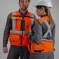 Chaleco Geólogo Peregrin N1 Phoenix Hombre Salmon HI VIS Premium - Miniatura 12