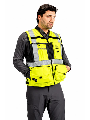 Chaleco Geólogo Peregrin N1 Phoenix Hombre Amarillo HI VIS Premium