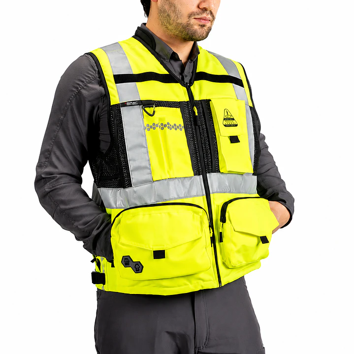 Chaleco Geólogo Peregrin N1 Phoenix Hombre Amarillo HI VIS Premium 1