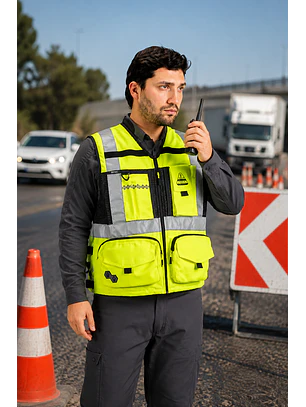 Chaleco Geólogo Peregrin N1 Phoenix Hombre Amarillo HI VIS Premium