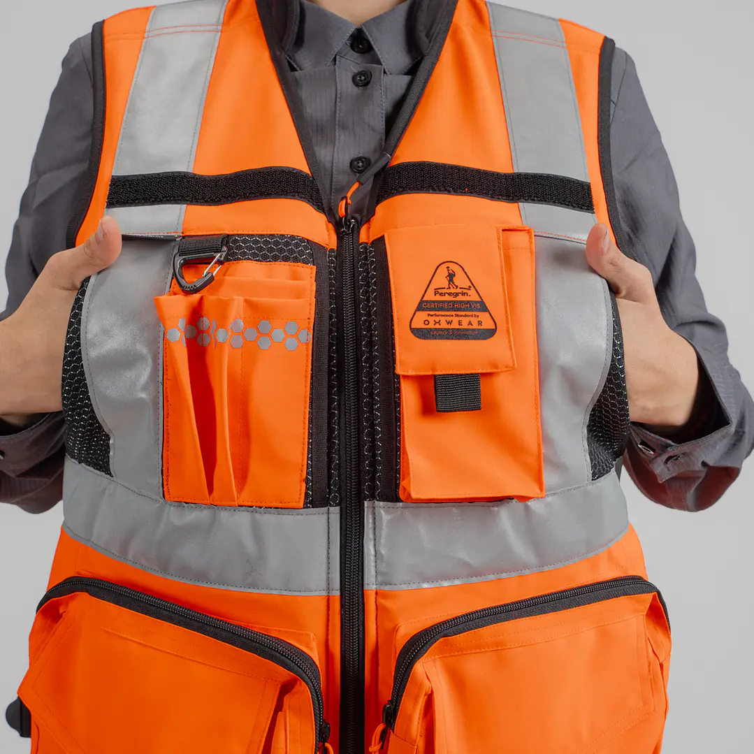 Chaleco Geólogo Peregrin N1 Phoenix Mujer Salmon HI VIS Premium 10