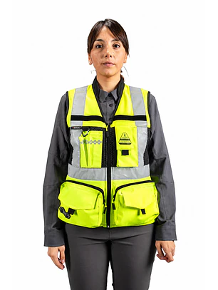 Chaleco Geólogo Peregrin N1 Phoenix Mujer Amarillo HI VIS Premium