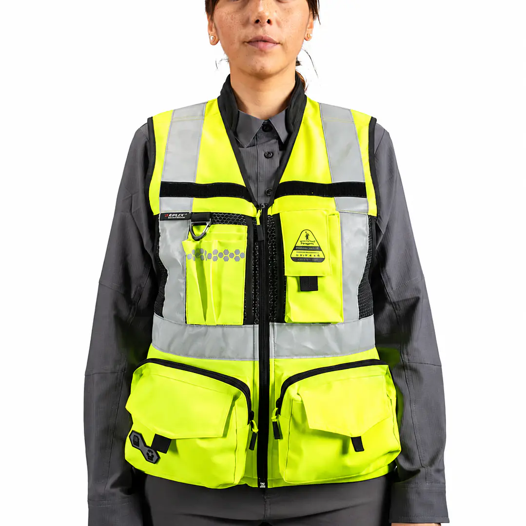 Chaleco Geólogo Peregrin N1 Phoenix Mujer Amarillo HI VIS Premium 1