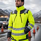 Parka Peregrin Orbital Hombre Alta Visibilidad Impermeable Salmon/Amarilla - Miniatura 4