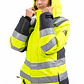 Parka Peregrin Orbital Mujer Alta Visibilidad Impermeable Salmon/Amarilla - Miniatura 2
