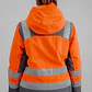 Parka Peregrin Orbital Mujer Alta Visibilidad Impermeable Salmon/Amarilla - Miniatura 5