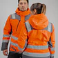Parka Peregrin Orbital Mujer Alta Visibilidad Impermeable Salmon/Amarilla - Miniatura 11