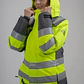 Parka Peregrin Orbital Mujer Alta Visibilidad Impermeable Salmon/Amarilla - Miniatura 9