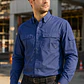 Camisa HW Horizon Blue / Beige UV 50 FPS - Miniatura 2