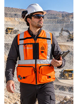 Chaleco Geólogo Peregrin N1 Phoenix Hombre Salmon HI VIS Premium