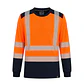 Polera Bicolor Naranja/Azul Dry Fit HV-100 UV Unisex - Miniatura 1