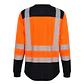 Polera Bicolor Naranja/Azul Dry Fit HV-100 UV Unisex - Miniatura 3