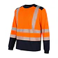 Polera Bicolor Naranja/Azul Dry Fit HV-100 UV Unisex - Miniatura 4