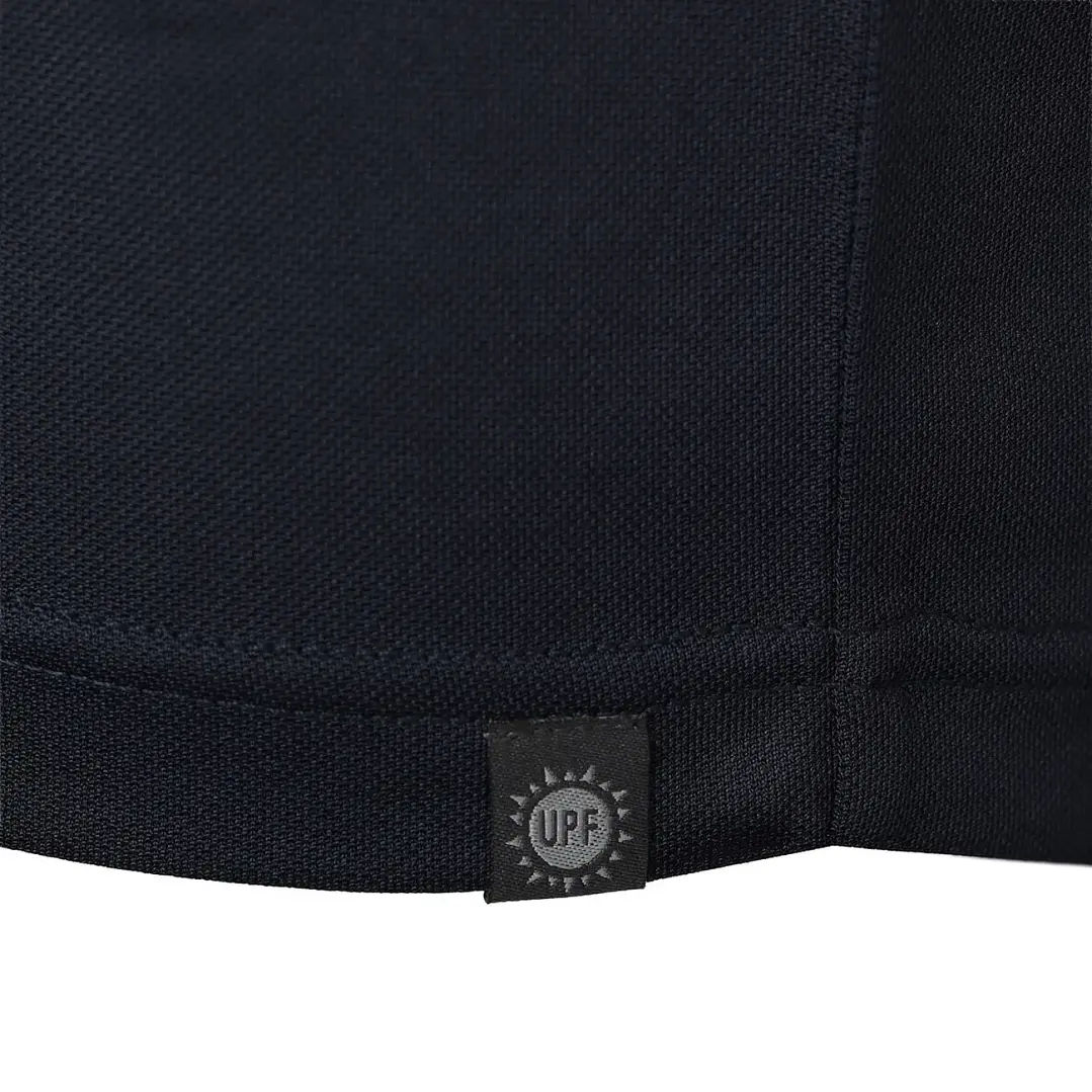 Polera Bicolor Naranja/Azul Dry Fit HV-100 UV Unisex 5