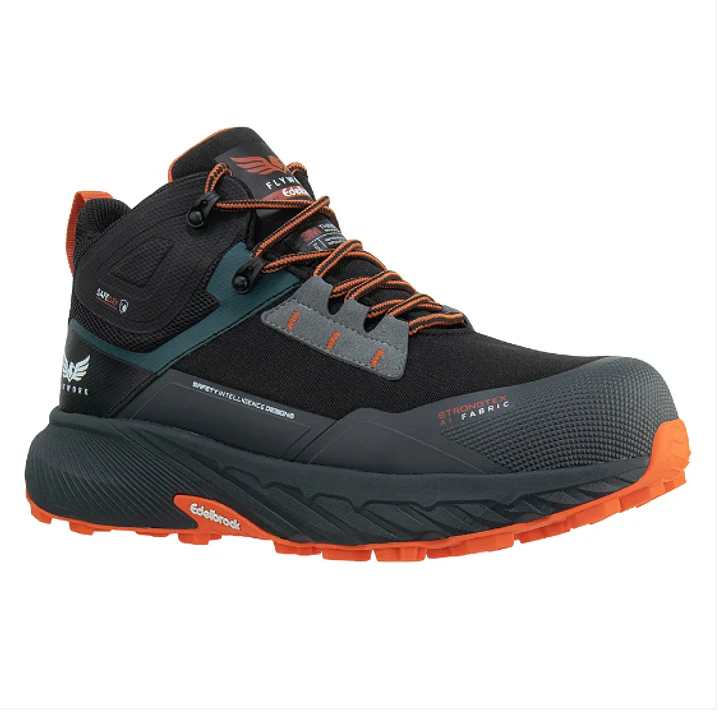 Botín Fénix Waterproof Fly Work WP Black Orange Edelbrock 1