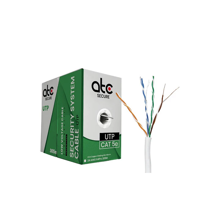 Cable UTP Cat5e CCA 10% Blanco 305MT 