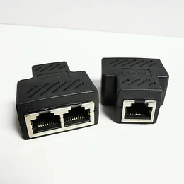 ADAPTADOR RJ45 1 A 2 NUEVO PARA DOS PC MISMO TIEMPO POR DOS