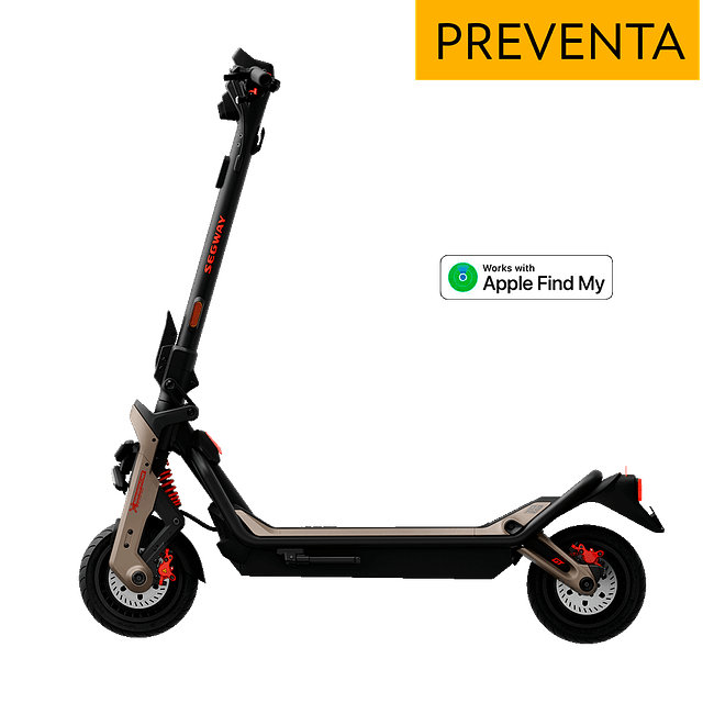 Segway GT3 Pro SuperScooter 80 km/h Vel. Máx and 137 km Aut. Máx - Negro