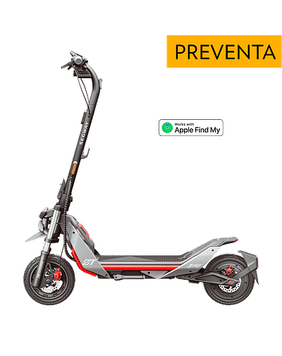 Scooter Eléctrico Segway ZT3 Pro - 40 km/h Vel. Máx y 70 km Aut. Máx - Negro/Rojo