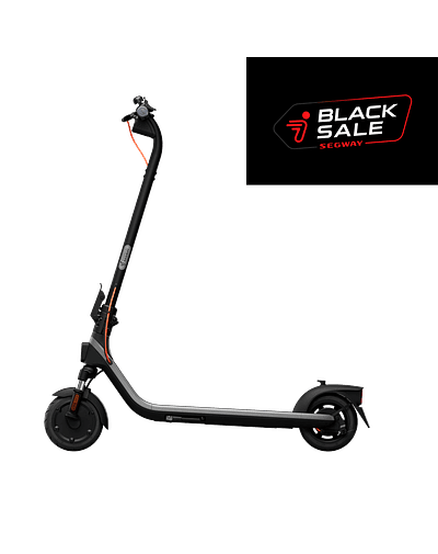 Scooter Eléctrico Segway E2 Plus II - 25 km/h Vel. Máx y 25 km Aut. Máx - Negro