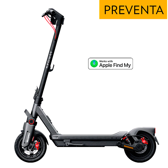Scooter Eléctrico Segway Max G3 - 45 km/h Vel. Máx y 80 km Aut. Max - Negro (Preventa)