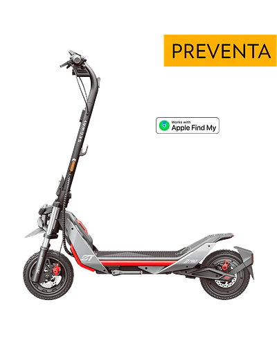 Scooter Eléctrico Segway ZT3 Pro - 40 km/h Vel. Máx y 70 km Aut. Máx - Negro/Rojo (PREVENTA)