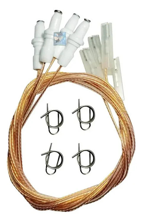 Kit Bujías Baja Para Estufa Haceb Original X 4 Unidades 