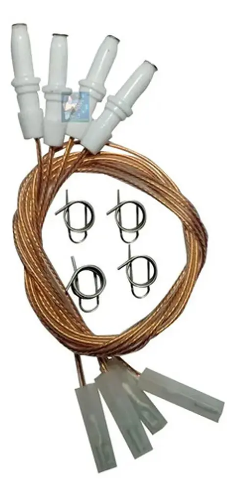 Kit Bujías Alta Para Estufa Haceb Original X 4 Unidades 