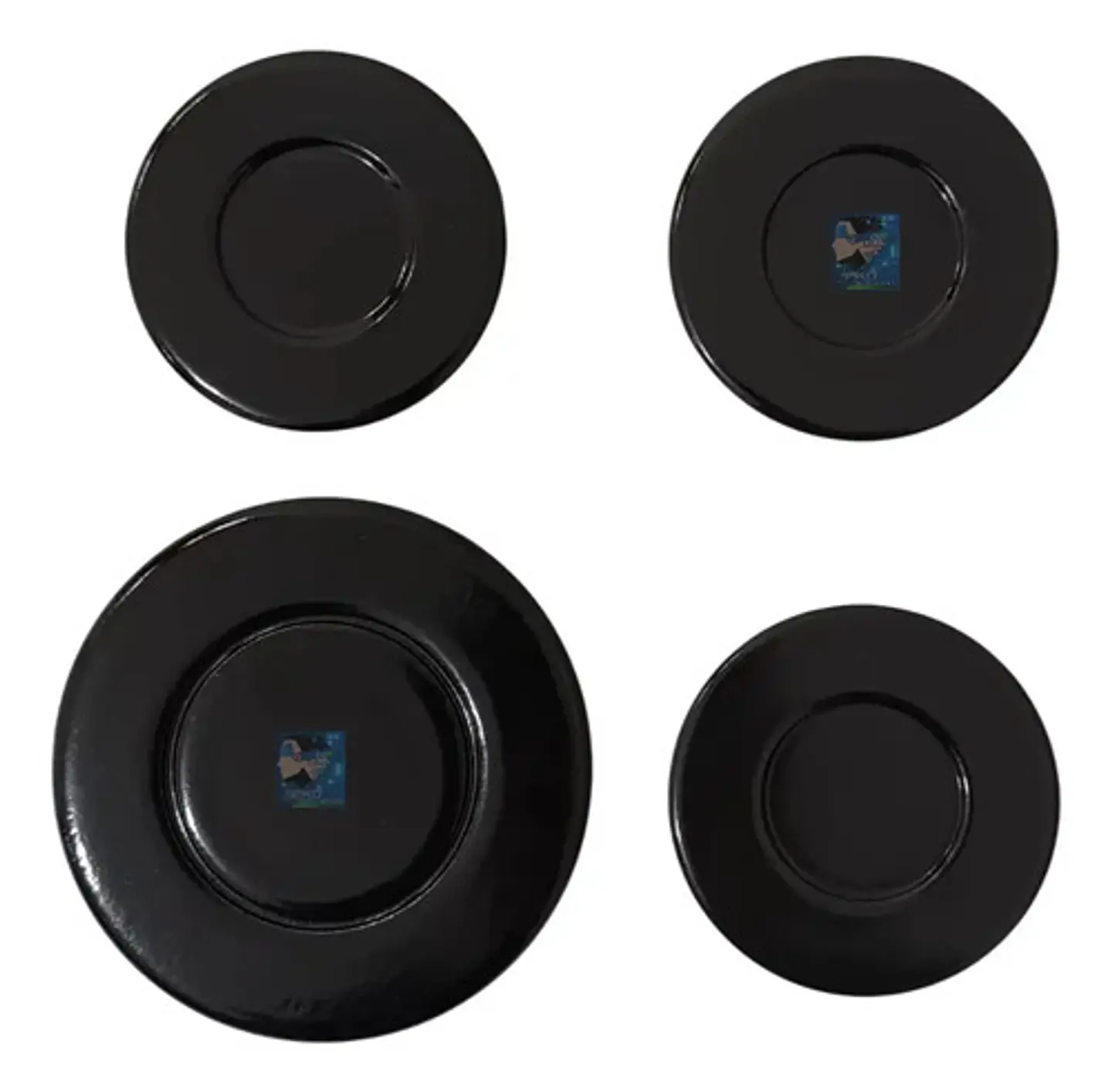 Kit Tapa Quemador Abba (1 Grande + 3 Medianos) Sistema Copa 1
