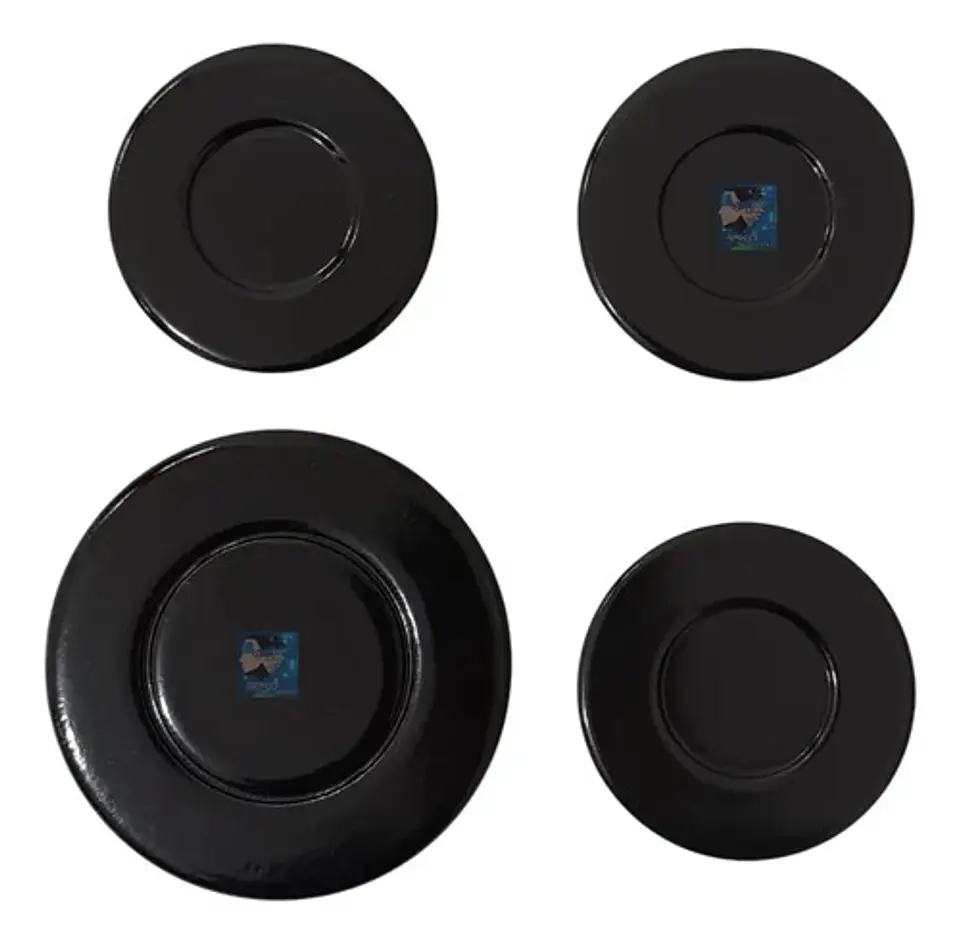 Kit Tapa Quemador Abba (1 Grande + 3 Medianos) Sistema Copa 1