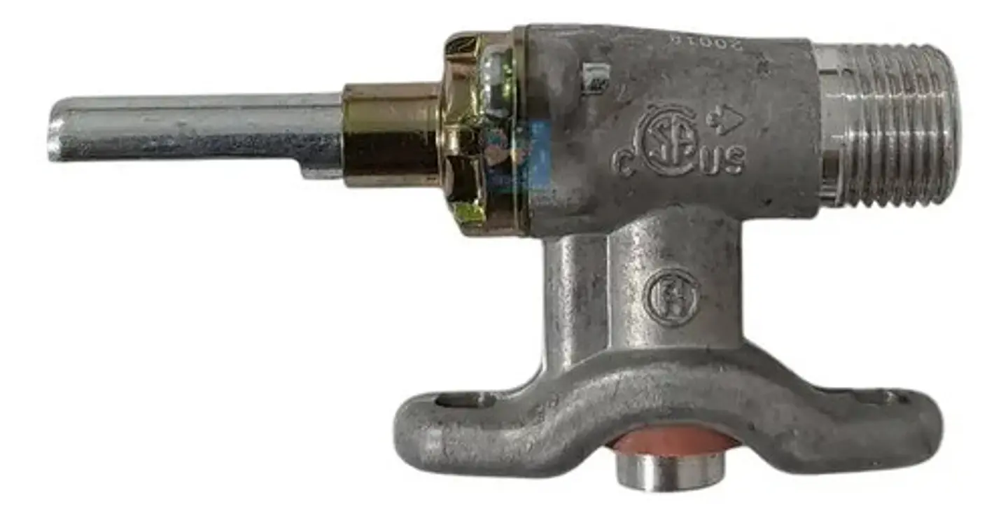 Válvula De Aluminio Recta Para Estufa Abba Original 1