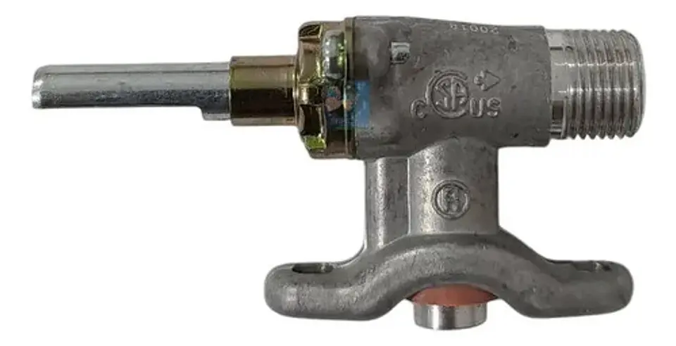 Válvula De Aluminio Recta Para Estufa Abba Original 1