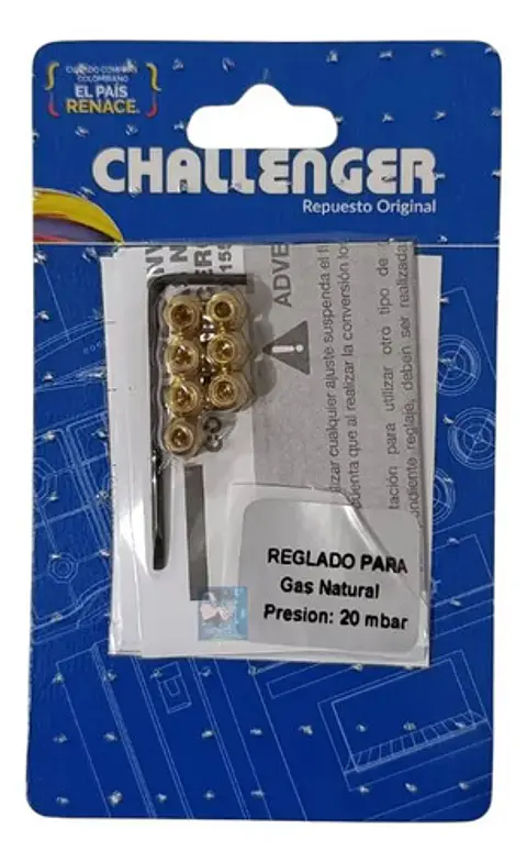 Kit Inyectores Gn Para Estufa Challenger 4 O 5 Ptos.