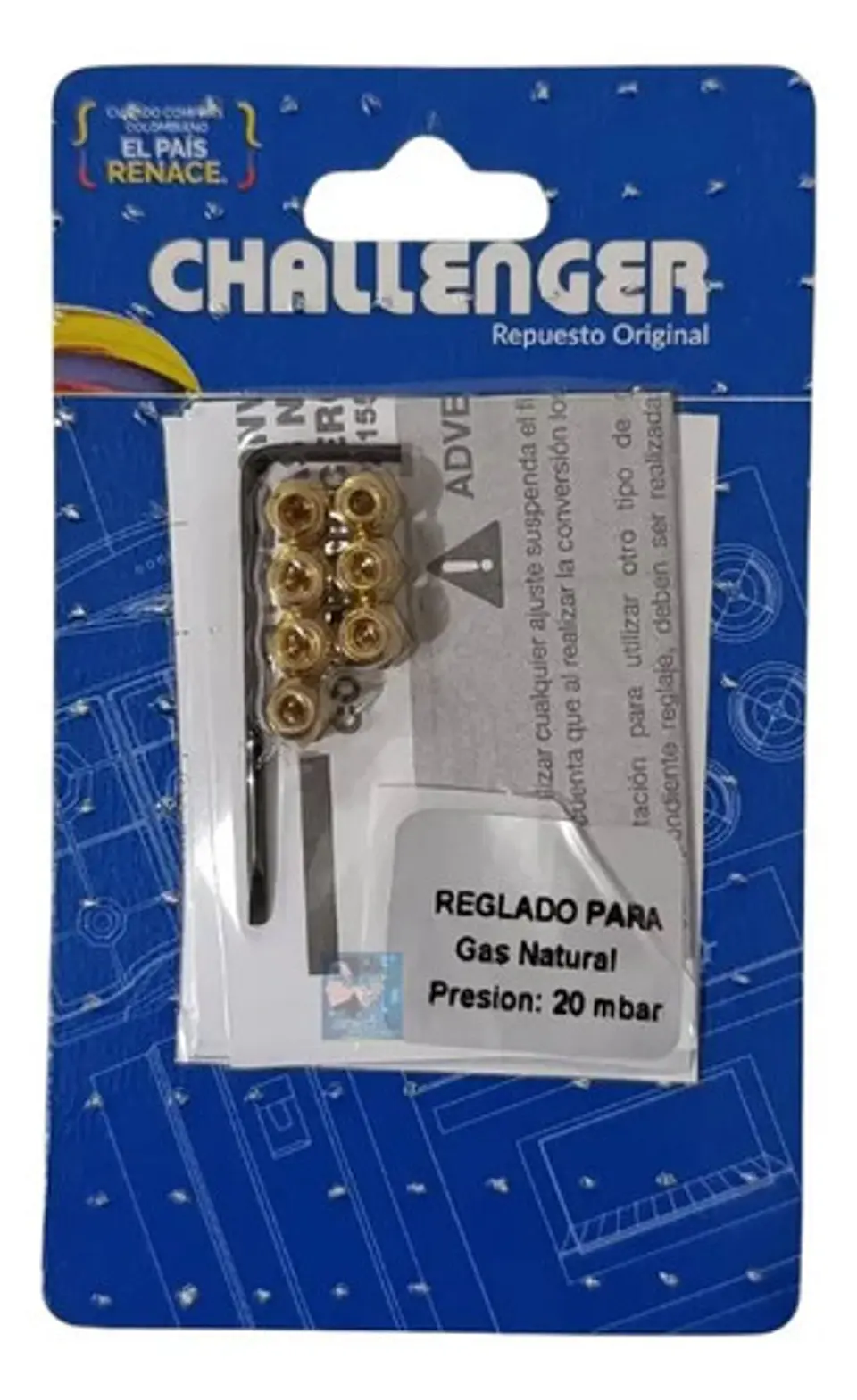 Kit Inyectores Gn Para Estufa Challenger 4 O 5 Ptos. 1