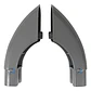 Soporte Curvo Original Manija Horno Abba X 2 Unds - Miniatura 1