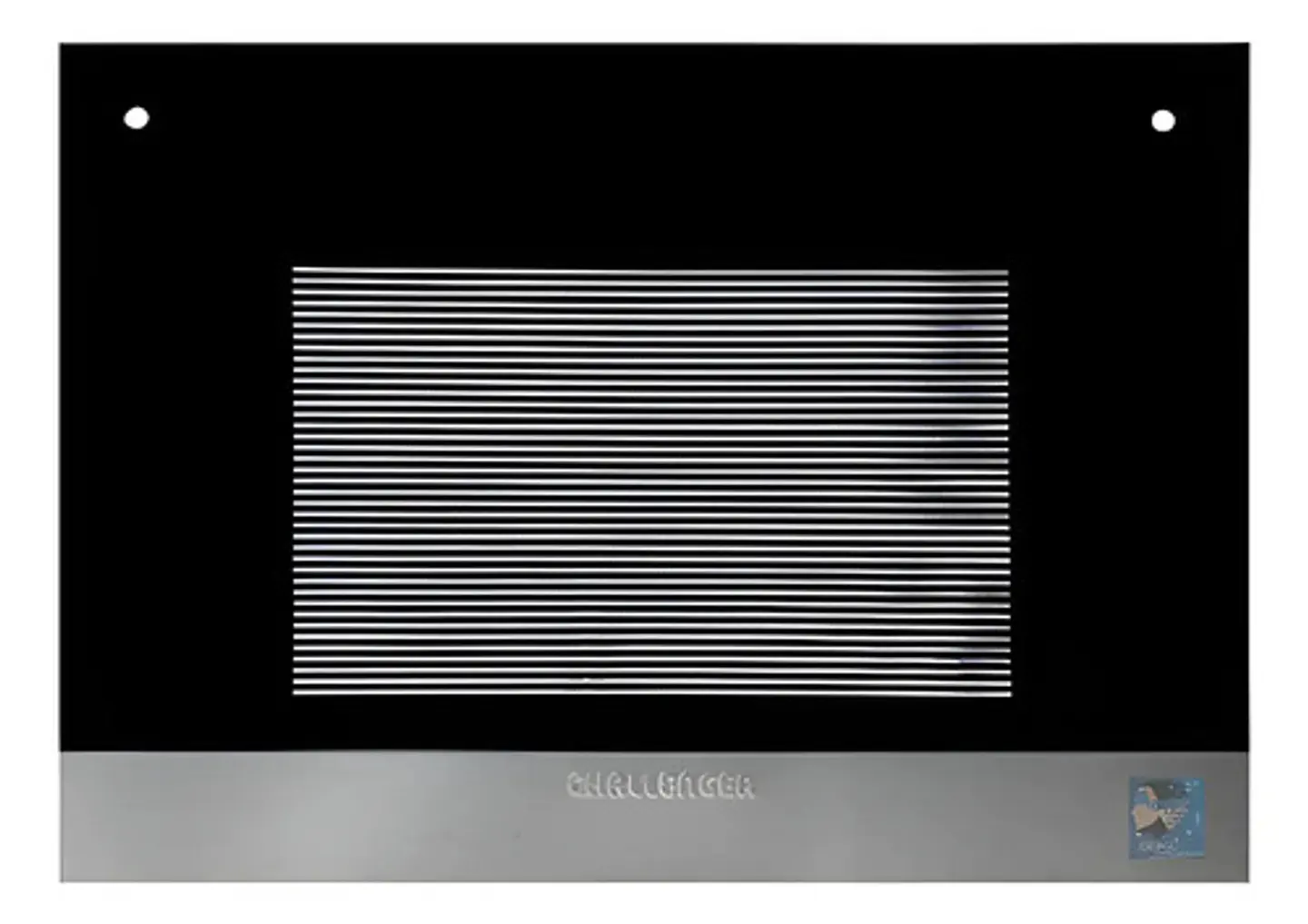 Vidrio Horno Challenger 60 Cm Negro Mas Bocel Inferior 1