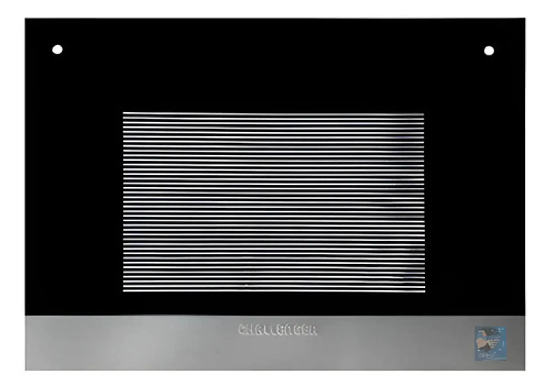 Vidrio Horno Challenger 60 Cm Negro Mas Bocel Inferior 1