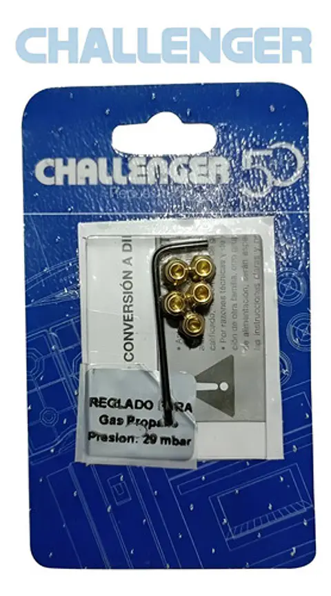 Kit Inyectores Glp Para Estufa Challenger Sp6043 Y Mesones