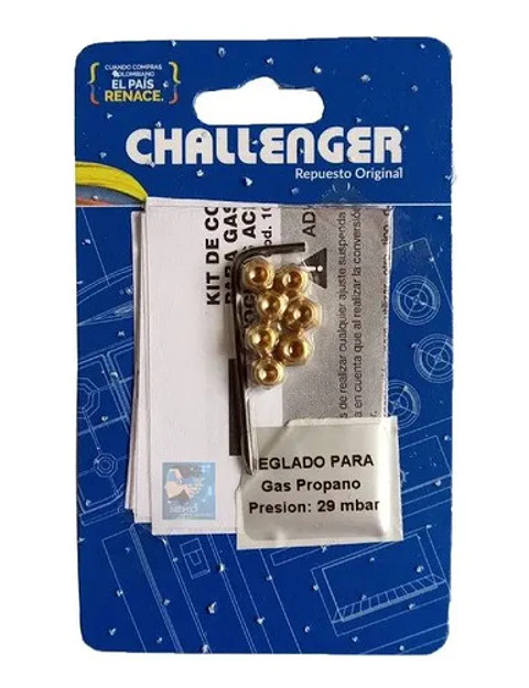 Kit Inyectores Glp Para Estufa Challenger 4 O 5 Ptos.
