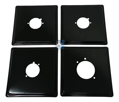 Kit Platos Cuadrados Para Estufa Continental X 4 Unds