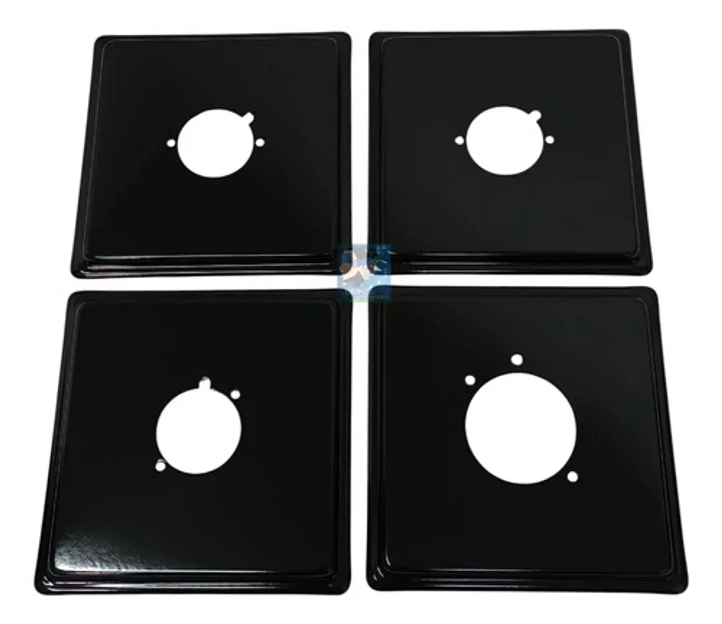 Kit Platos Cuadrados Para Estufa Continental X 4 Unds 1